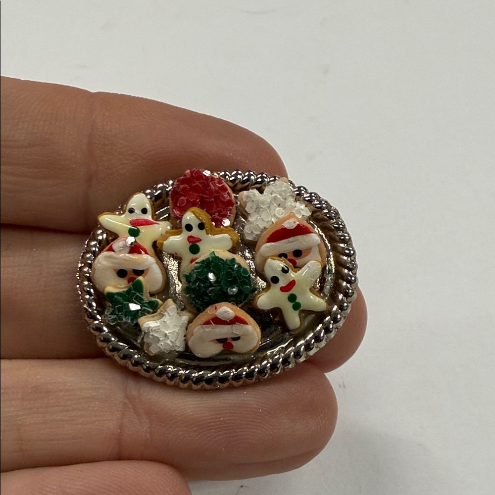 Vintage Antique Doll House Miniature Set Of 6 Christmas Very Detailed, RARE - Picture 3 of 13